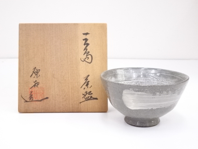 JAPANESE TEA CEREMONY / MISHIMA TEA BOWL CHAWAN 